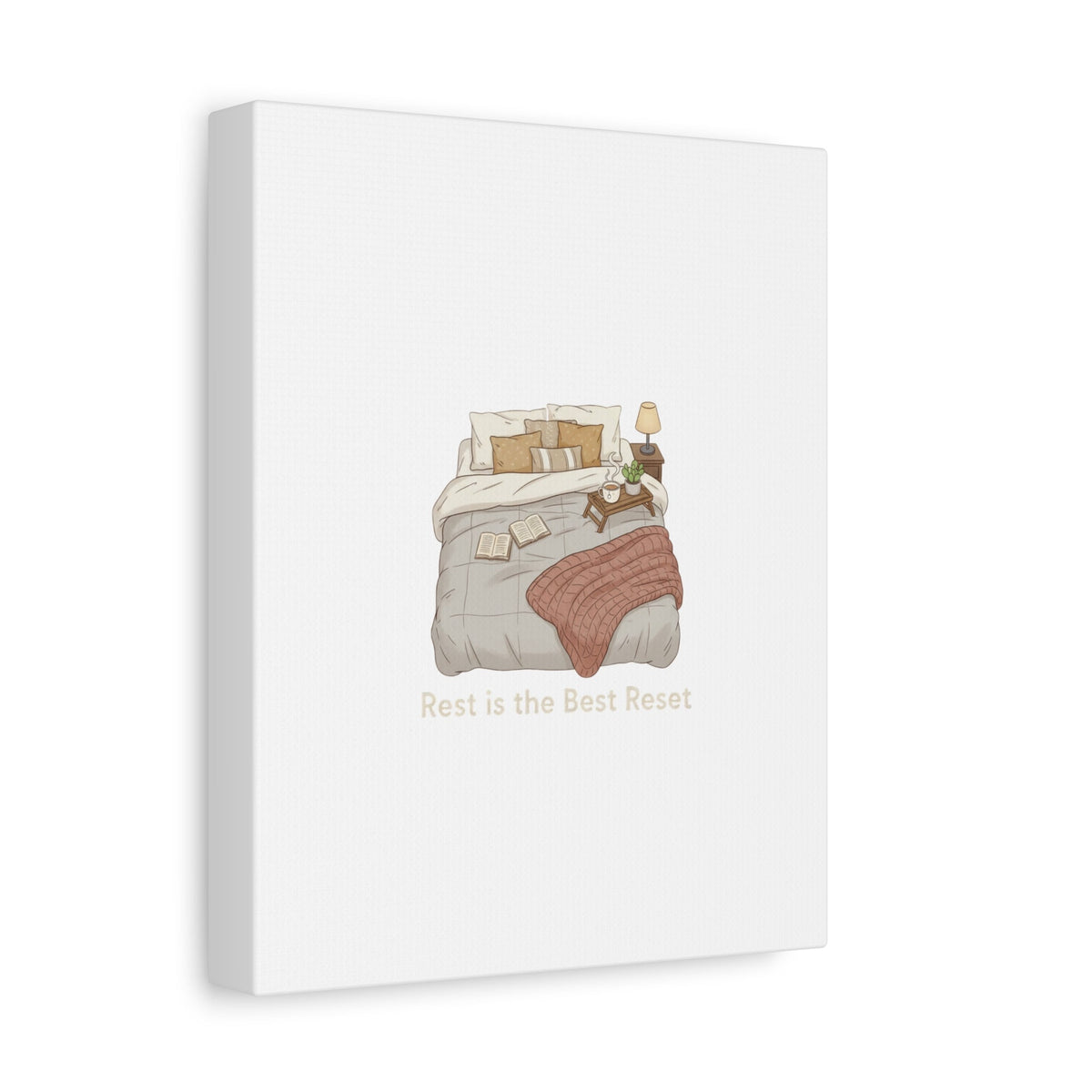 Rest is the Best Reset Canvas | sleepy humor, restful vibes