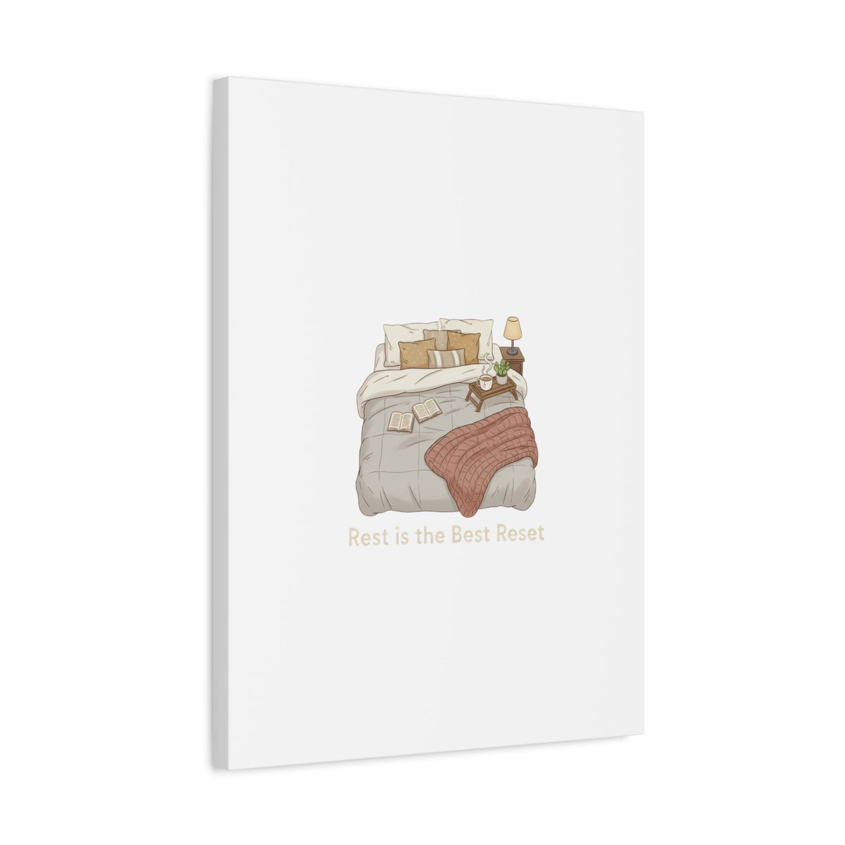 Rest is the Best Reset Canvas | sleepy humor, restful vibes