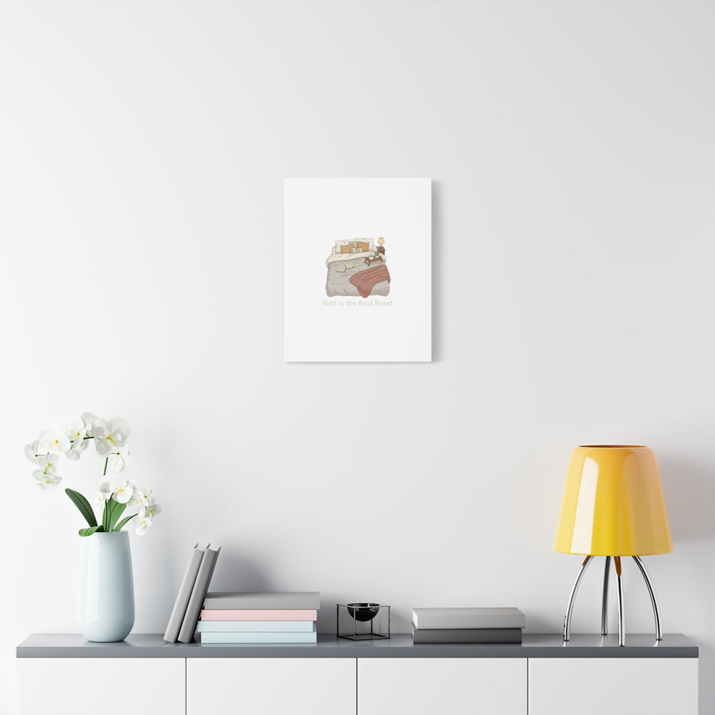 Rest is the Best Reset Canvas | sleepy humor, restful vibes