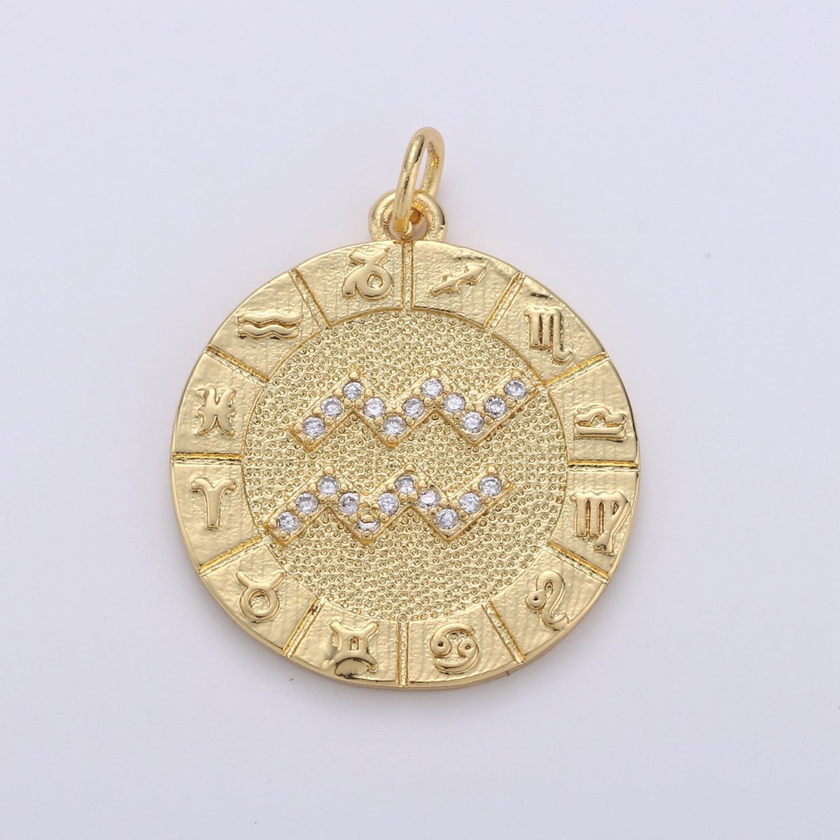 14k Gold Filled Zodiac Charms Micro Pave Constellation Necklace Pendant for Zodiac Necklace Celestial Jewelry Making Supply | A-A1749-A-A1754