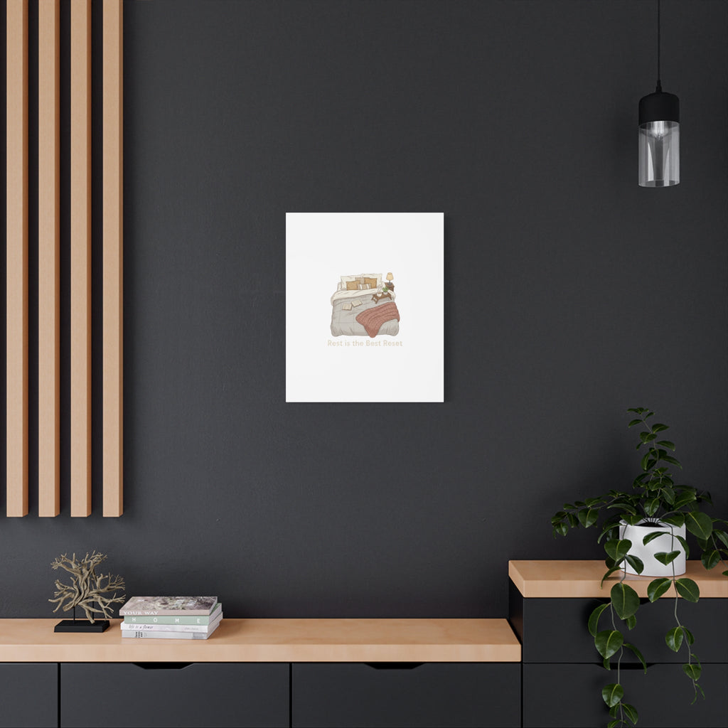 Rest is the Best Reset Canvas | sleepy humor, restful vibes
