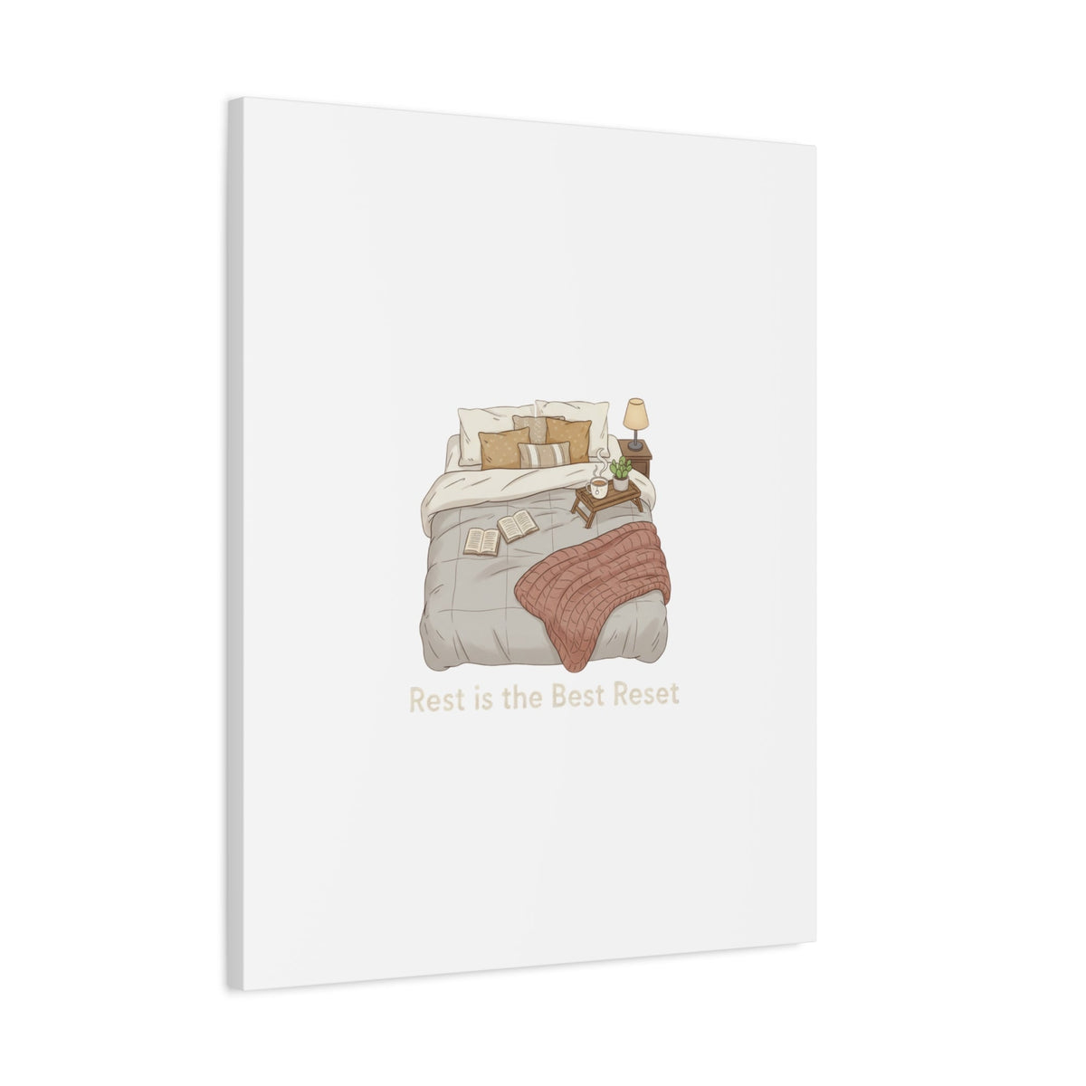 Rest is the Best Reset Canvas | sleepy humor, restful vibes