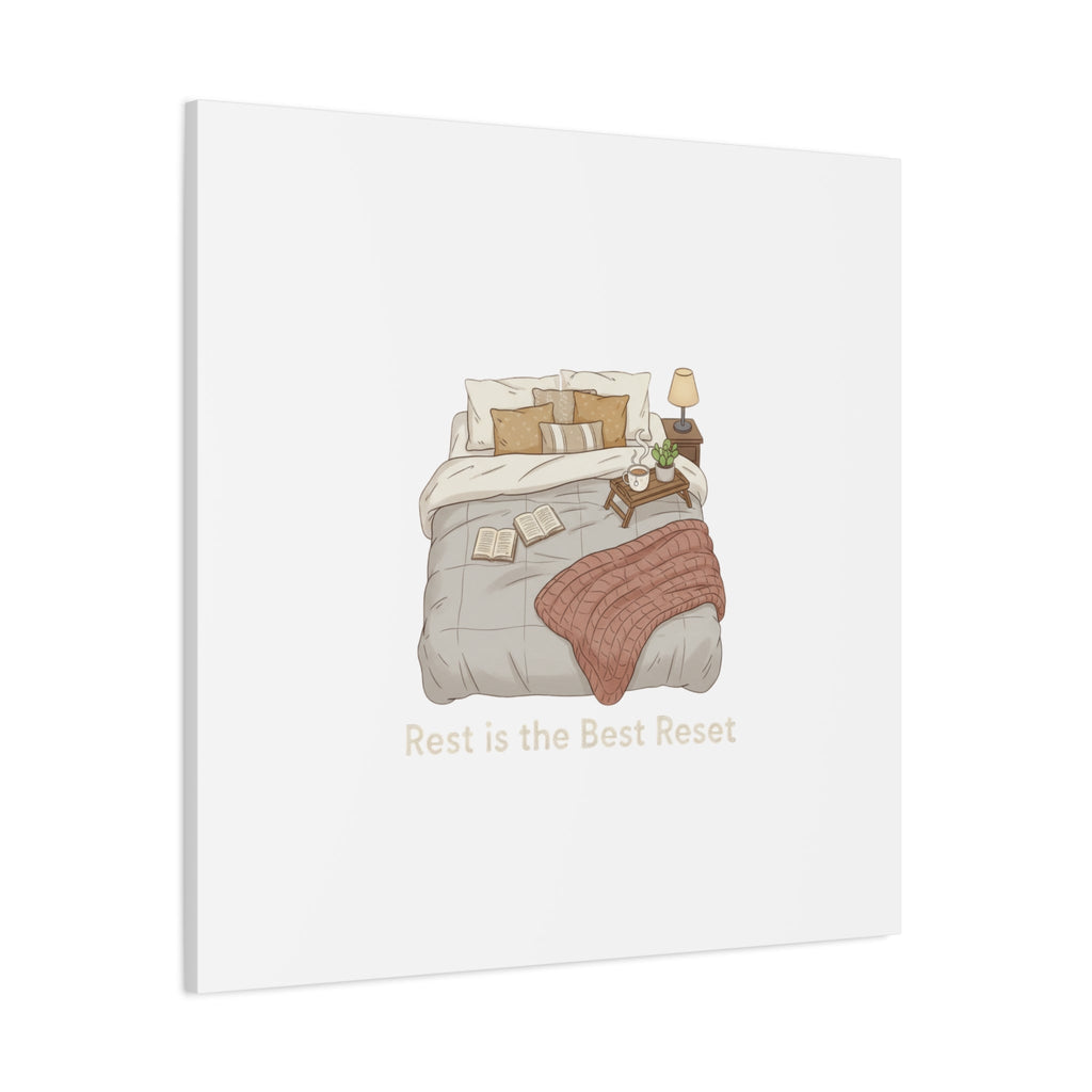 Rest is the Best Reset Canvas | sleepy humor, restful vibes