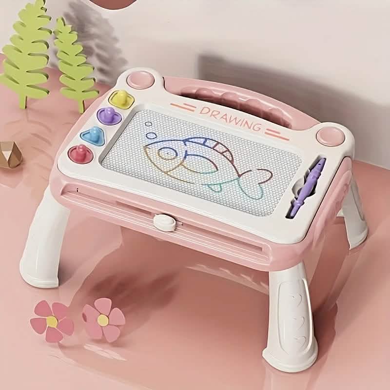 Magnetic 3-in-1 Drawing Board Toy, Draw, Write, Erase & Repeat