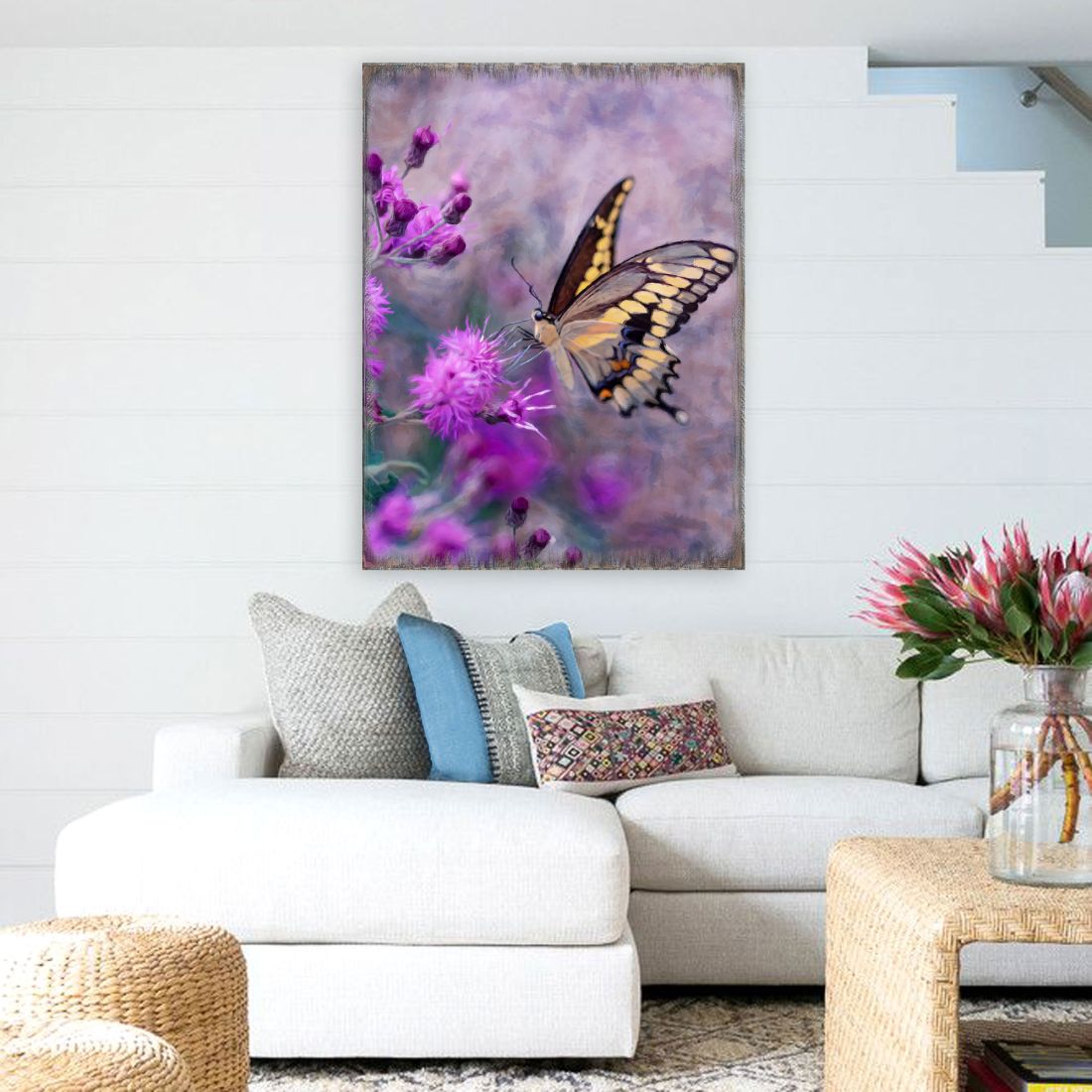 Machaon Art Wooden Wall Art by Nature Wonders - Nature Wildlife Decor  - 95391B