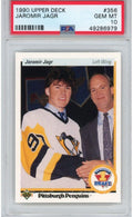 Graded 1990-91 Upper Deck UD Jaromir Jagr #356 Rookie RC Hockey Card PSA 10 Gem Mint