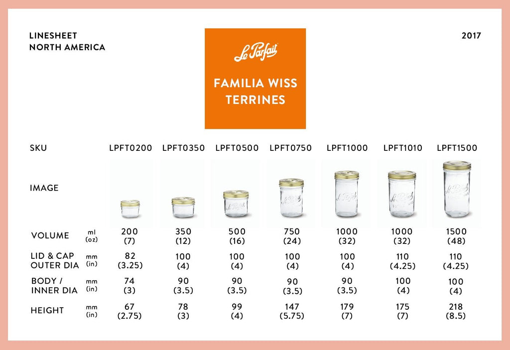Le Parfait Familia Wiss Terrines - Wholesale