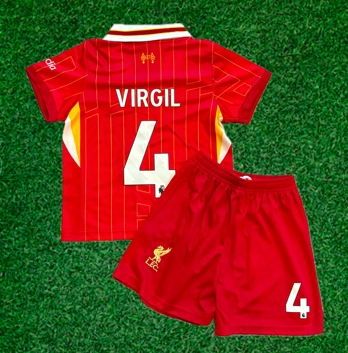 Virgil van Dijk Liverpool Kids Jersey Set Soccer Football Toddler Youth Tshirt