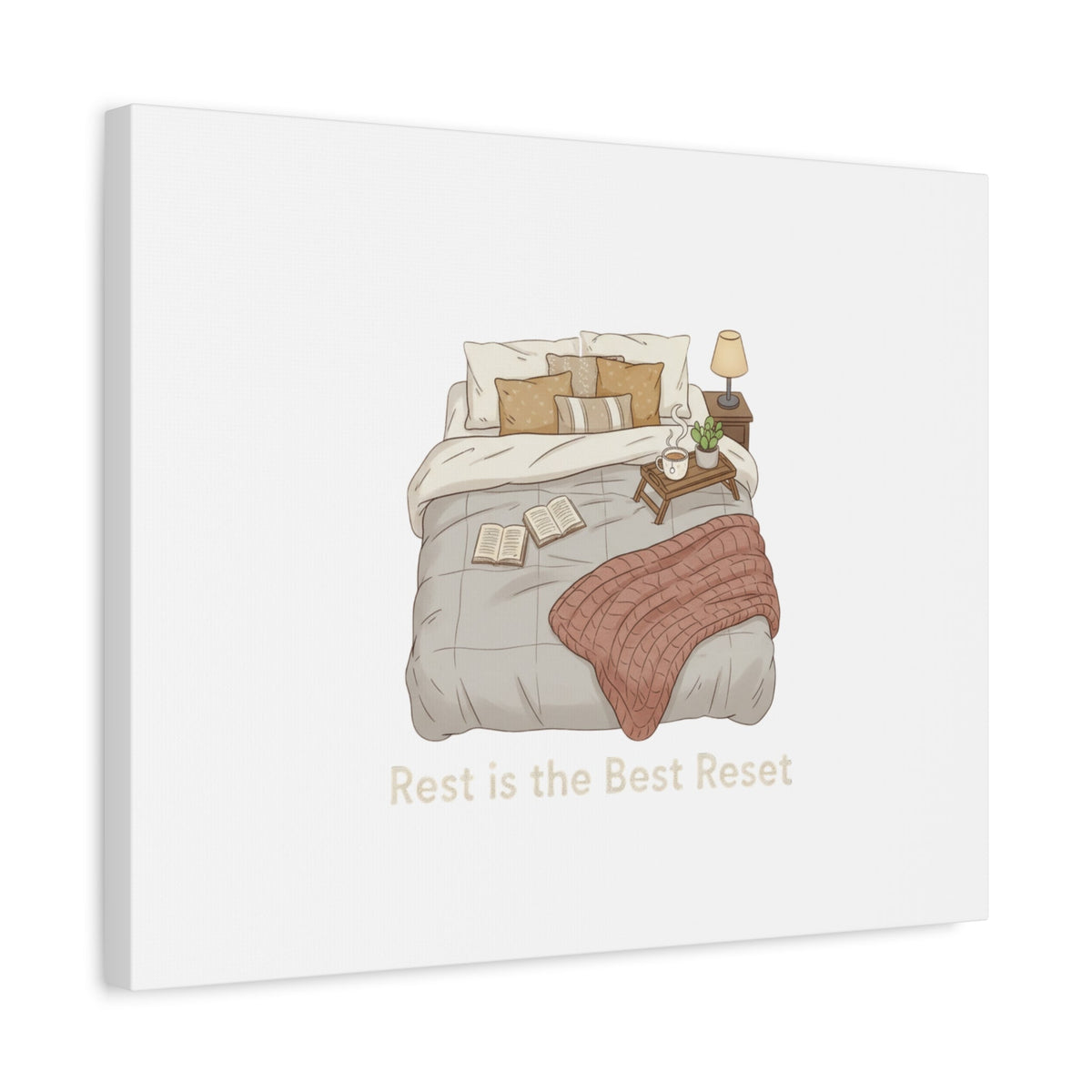 Rest is the Best Reset Canvas | sleepy humor, restful vibes
