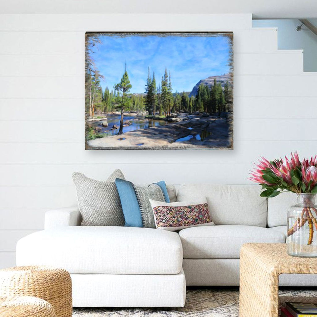 In the Mountains Art Wooden Wall Art by Nature Wonders - Nature Wildlife Decor  - 95404B