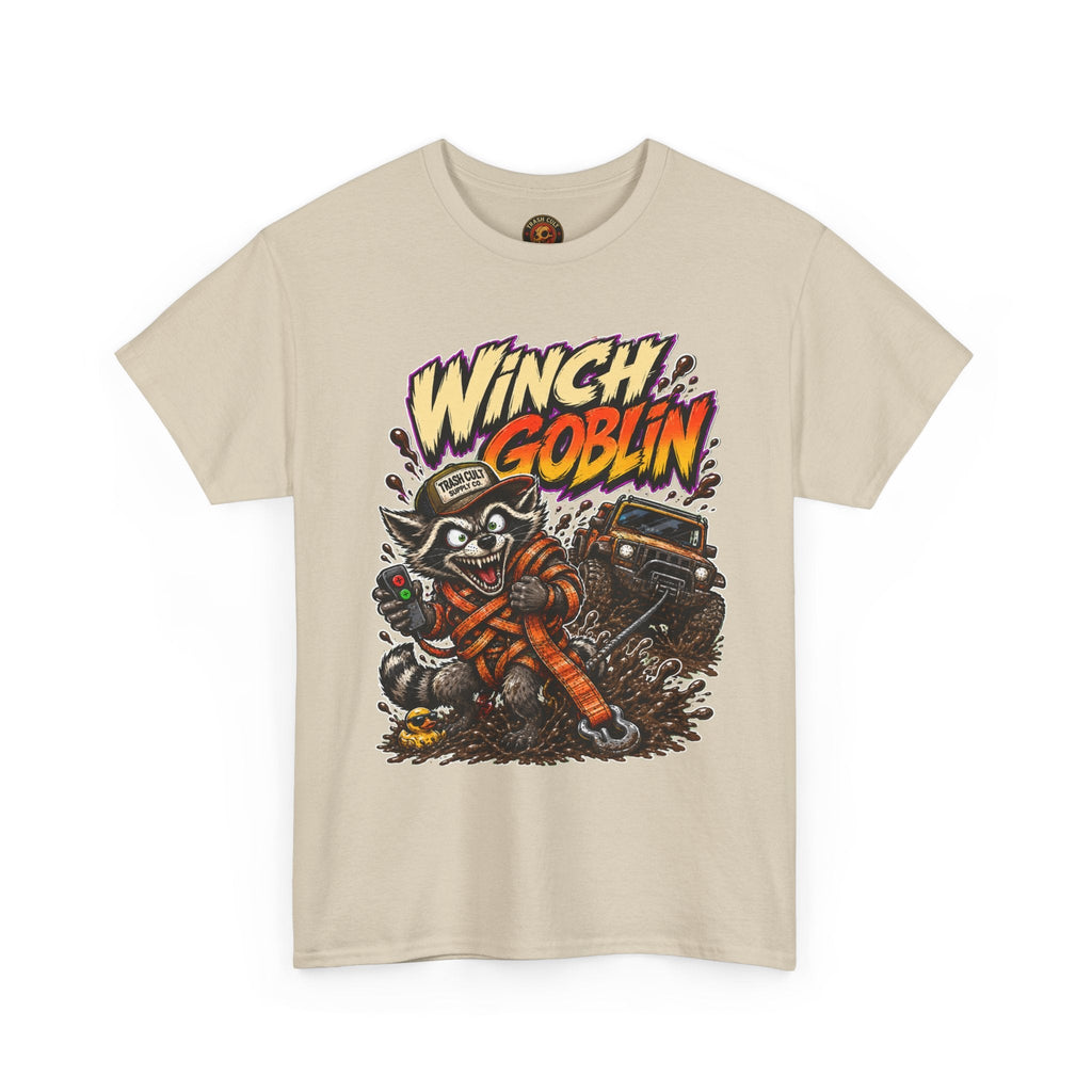 Winch Goblin Tee — Vintage Tow Truck Mechanic Graphic Shirt