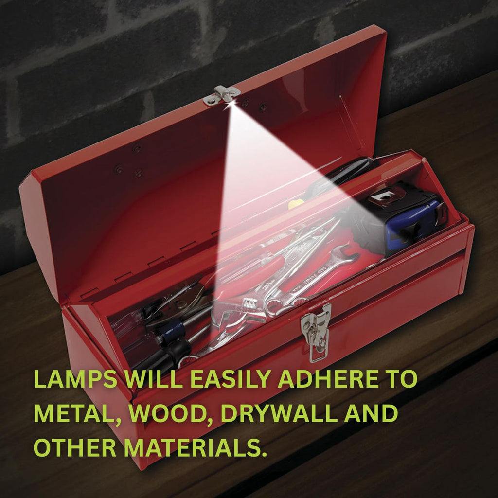 BUTTON LAMP Adhesive LEDs Light Package - Lightweight, Ultra Small, Ultra Bright LED Utility Lights