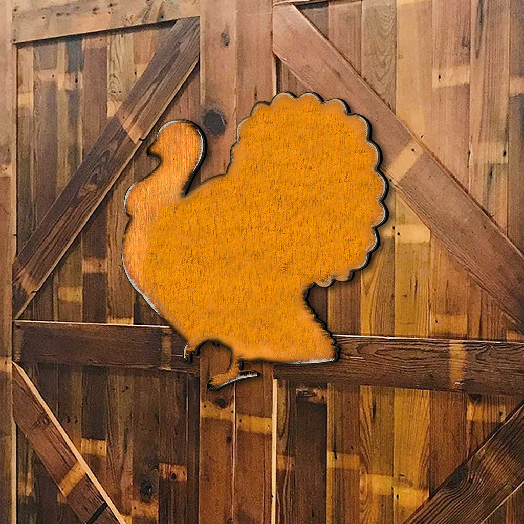 Rustic Turkey Holiday Door Decor by Nature Wonders - Thanksgiving Decor - 99154H
