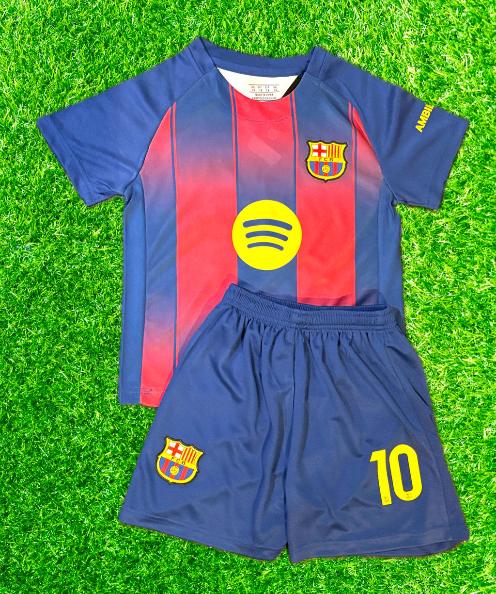 Lionel Messi Barcelona Soccer Jersey Kids Toddler & Youth Sizes