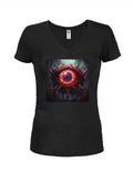Beholder Juniors V Neck T-Shirt