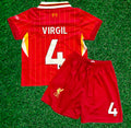 Virgil van Dijk Liverpool Kids Jersey Set Soccer Football Toddler Youth Tshirt