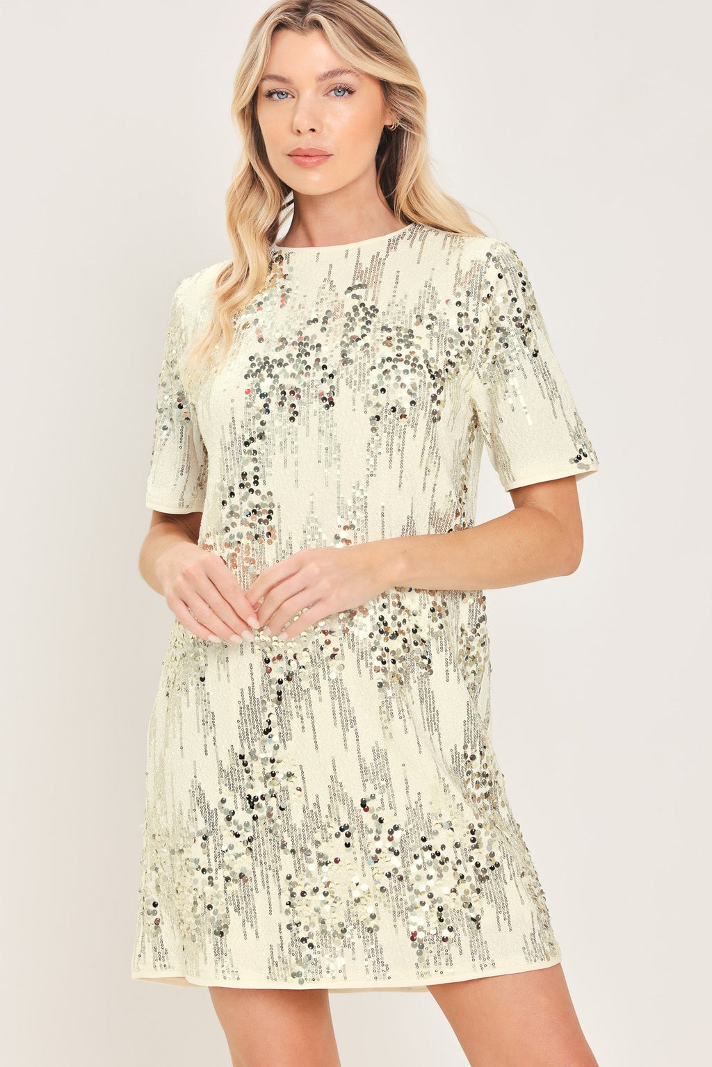 NOIR & IVORY BLACK/CREAM STATEMENT DRESS