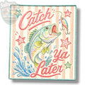 Catch Ya Later UV Printed Embroidery Look Patch