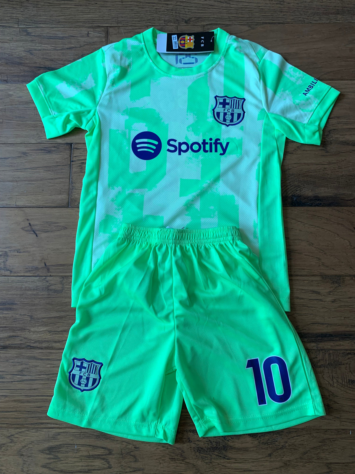 Lionel Messi Barcelona 3rd Soccer Jersey Kids Toddler & Youth Sizes
