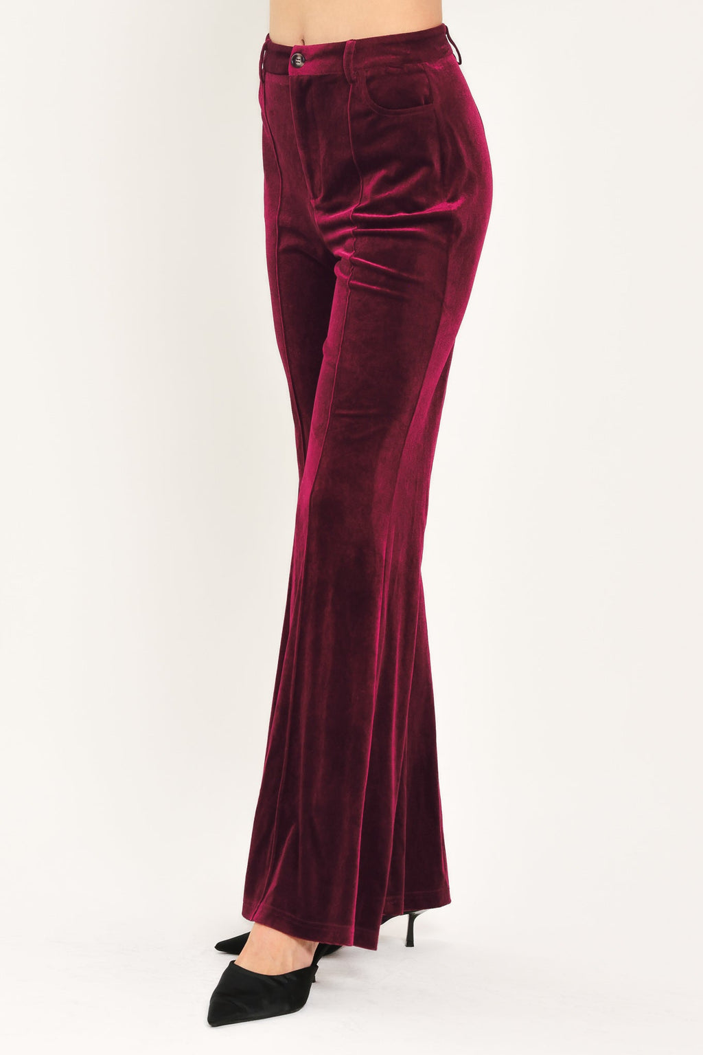BORDEAUX EDGE BURGUNDY TAILORED PANTS