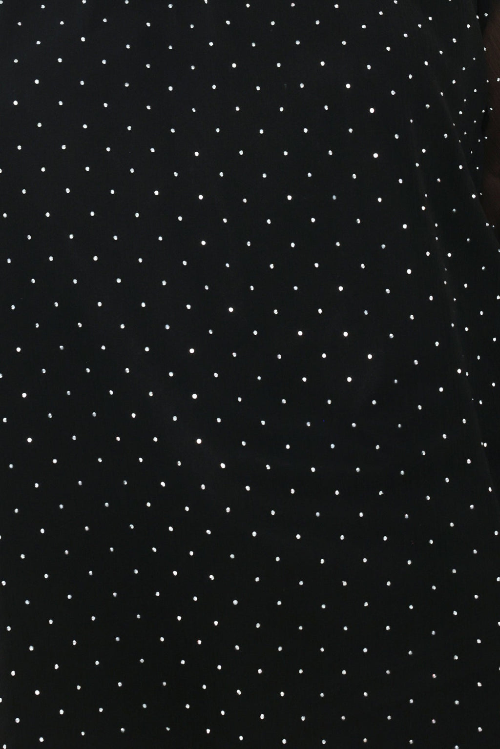 NOIR RADIANCE BLACK EMBELLISHED RAGLAN-SLEEVE TOP