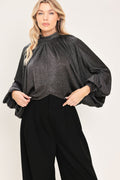 THEORY GREY STATEMENT TOP