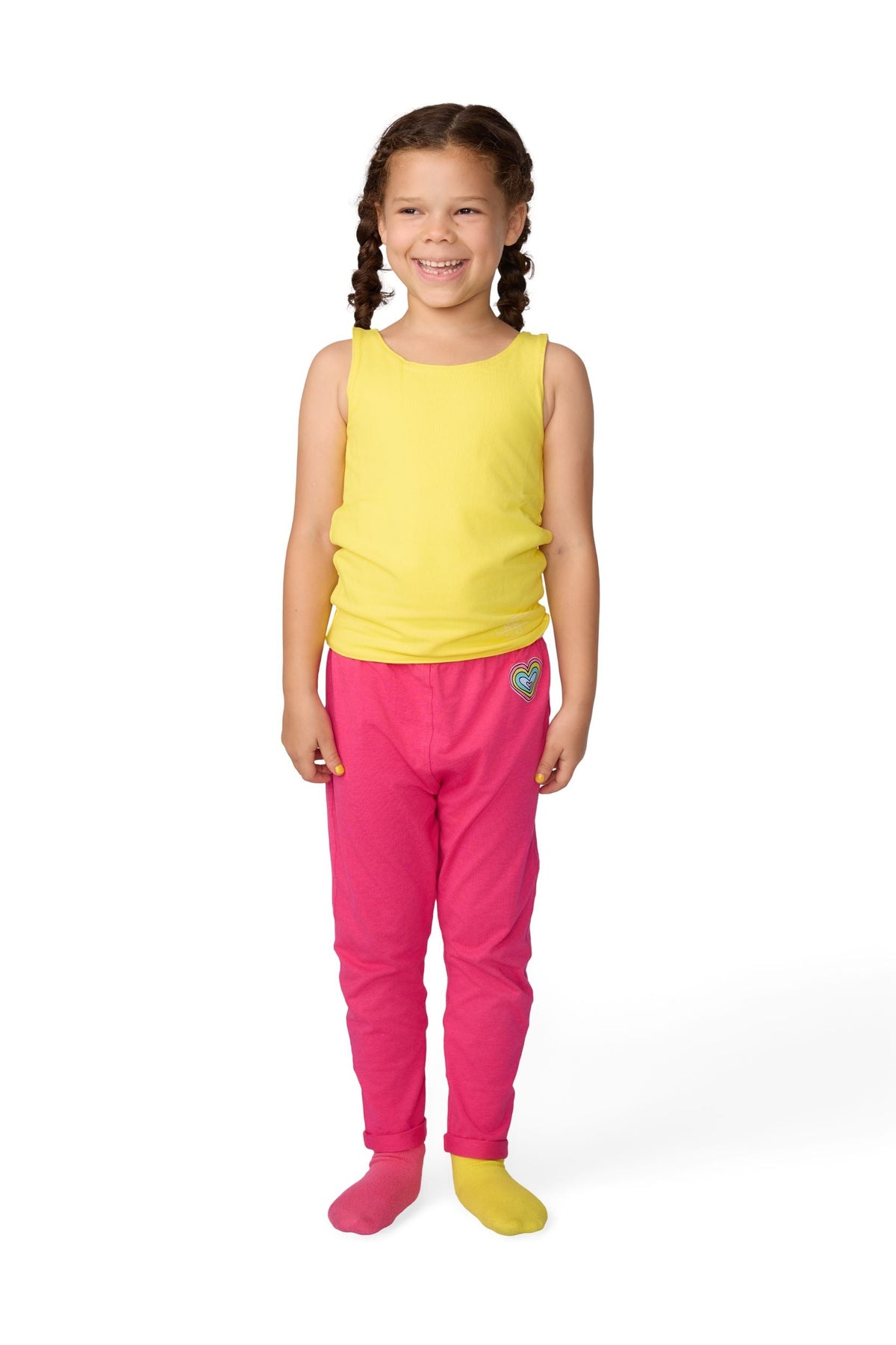The Sensory Compression Comfort Reversible Tank - Yellow/White