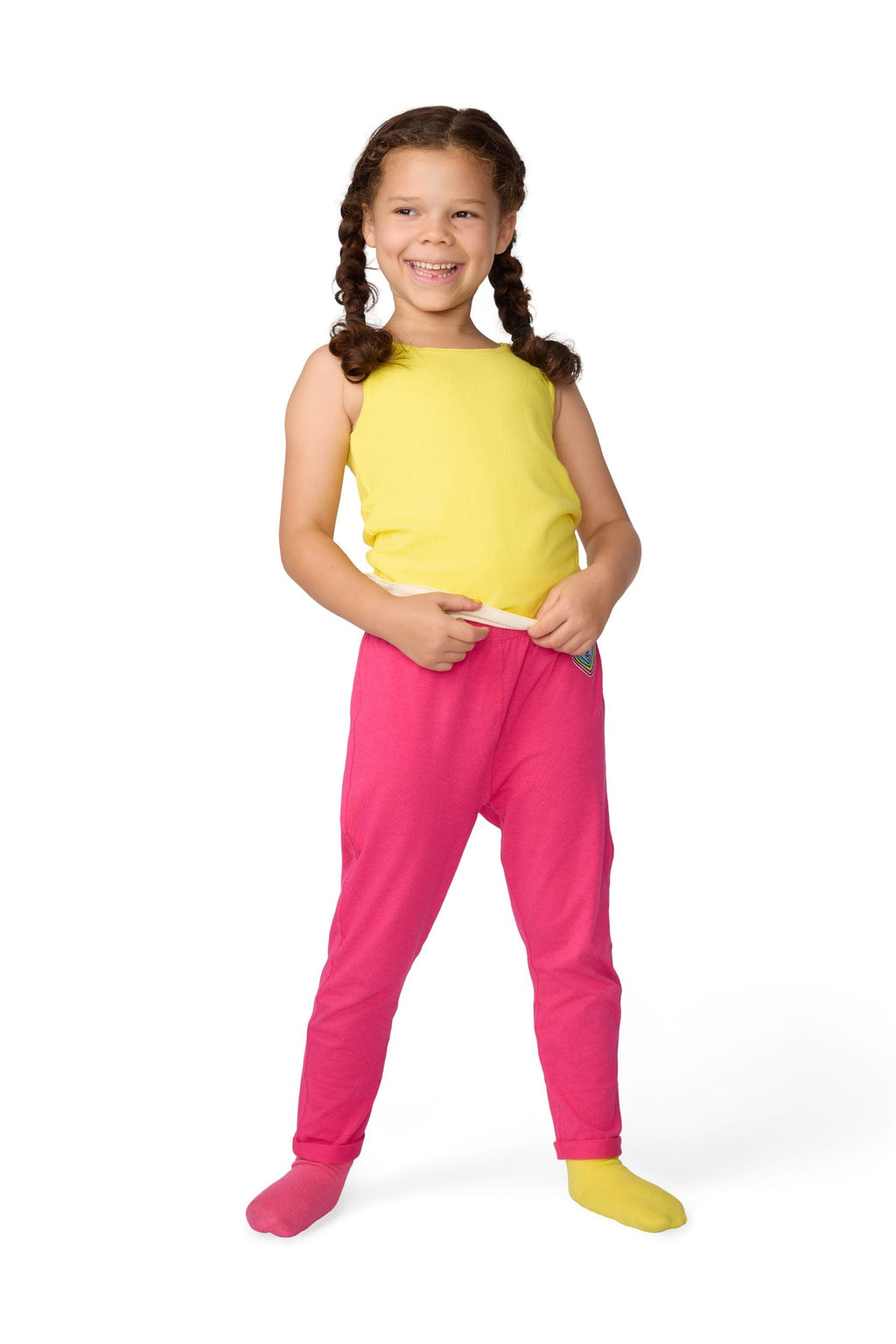 The Sensory Compression Comfort Reversible Tank - Yellow/White