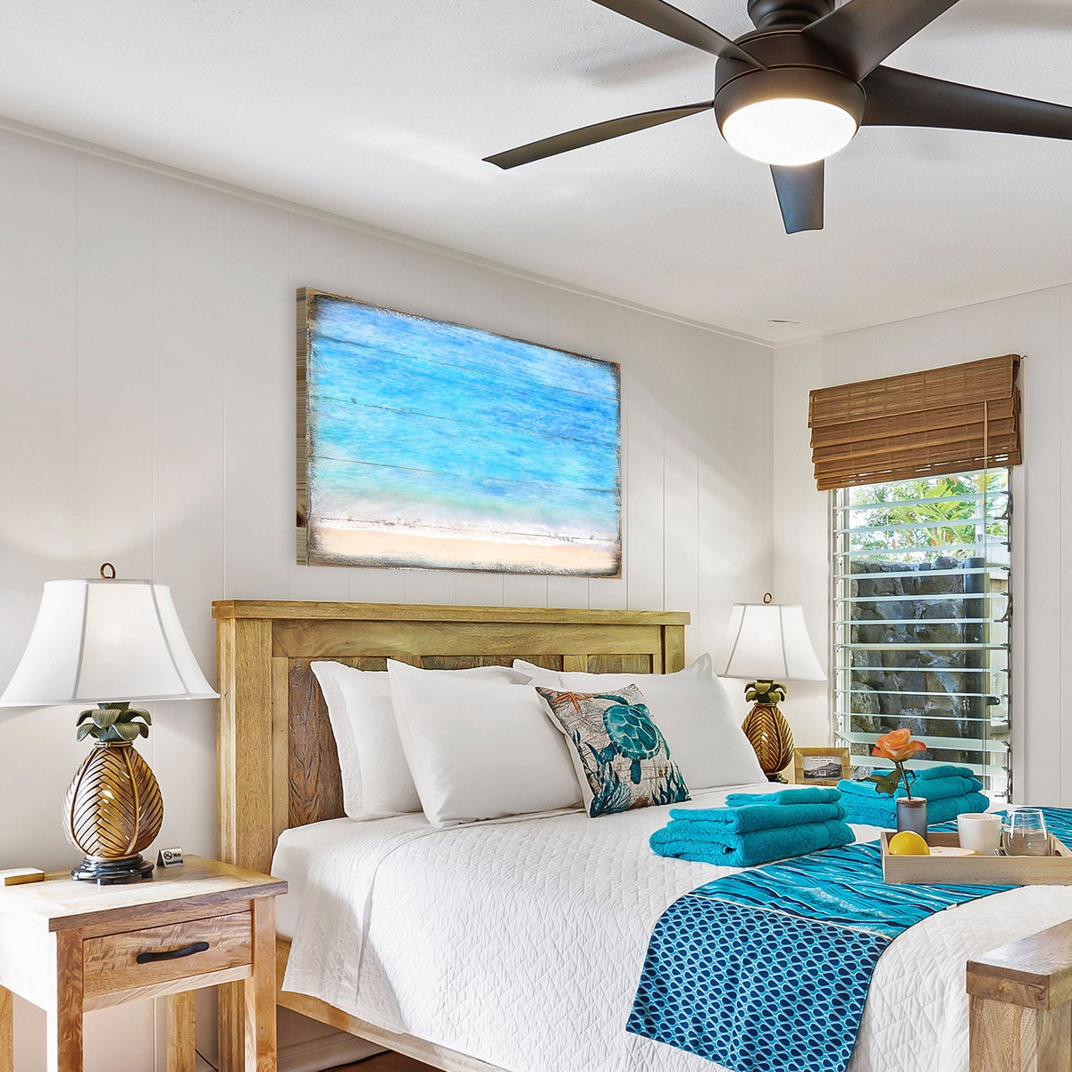 Spataro Beach Wood Handcrafted Wall Home Decor Coastal