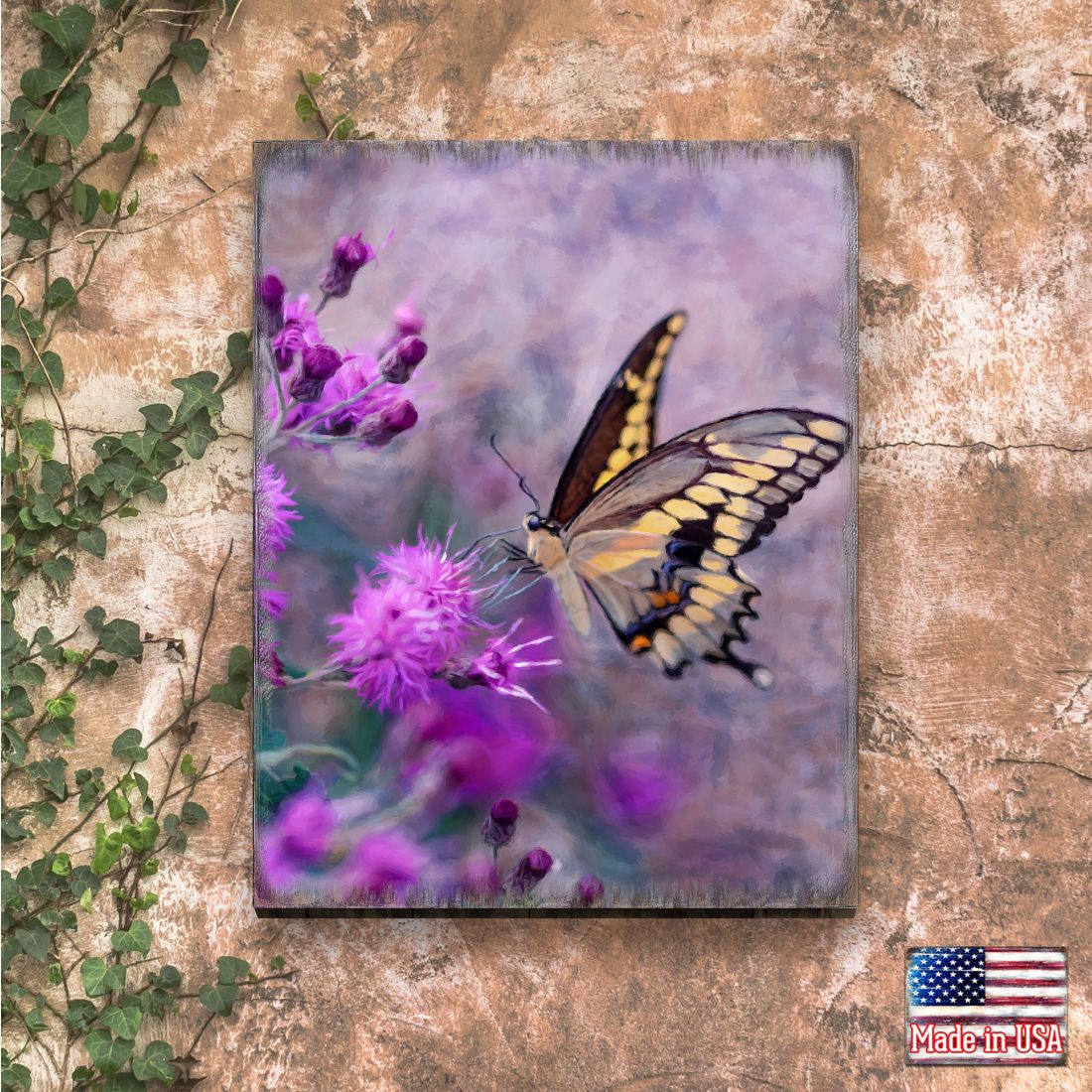 Machaon Art Wooden Wall Art by Nature Wonders - Nature Wildlife Decor  - 95391B