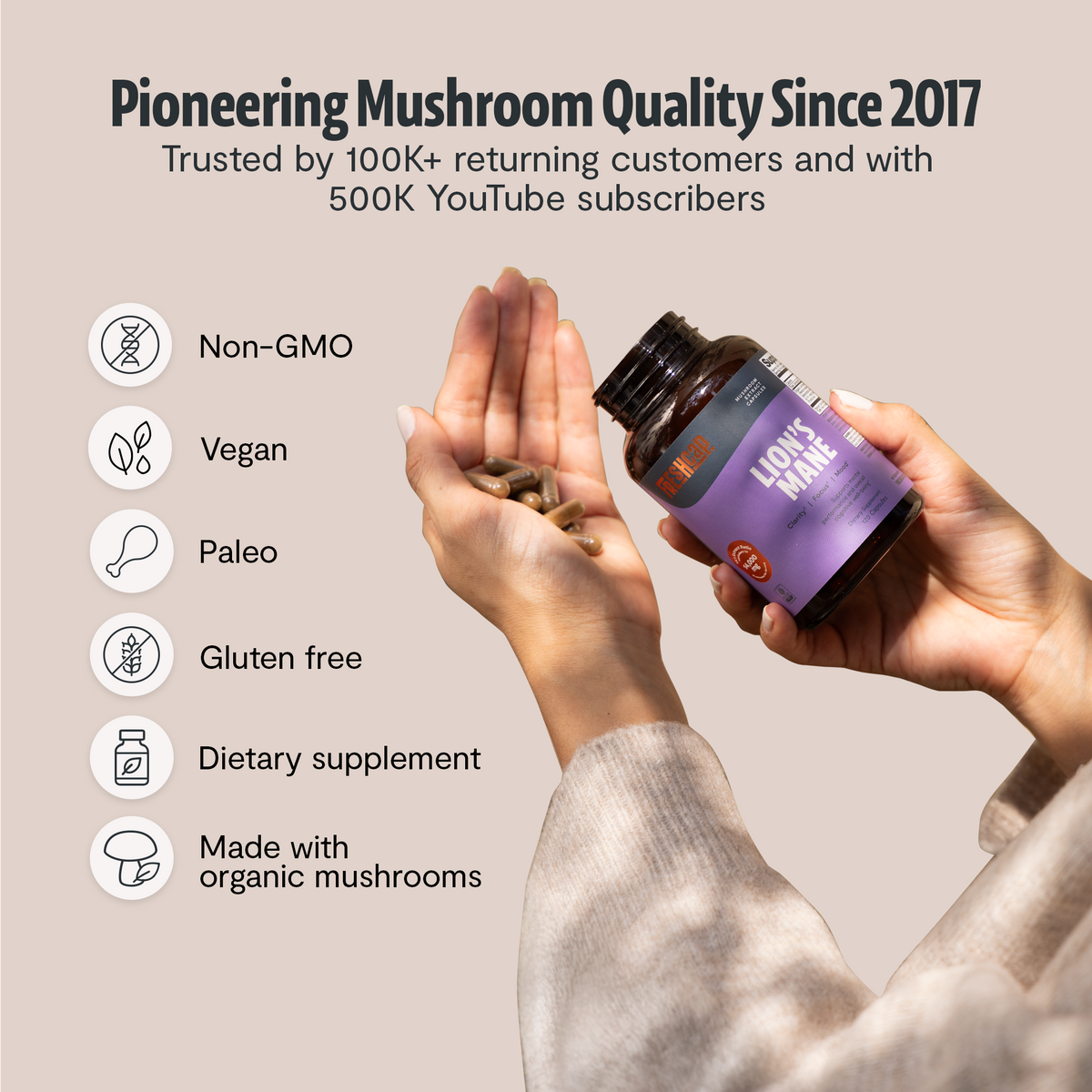 Organic Lion’s Mane Capsules