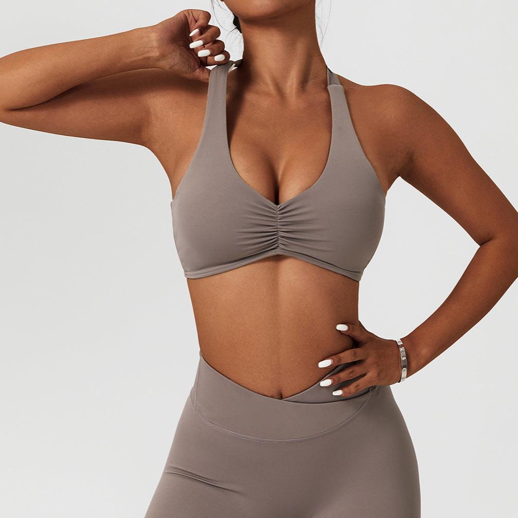 Halter Ruched Bra