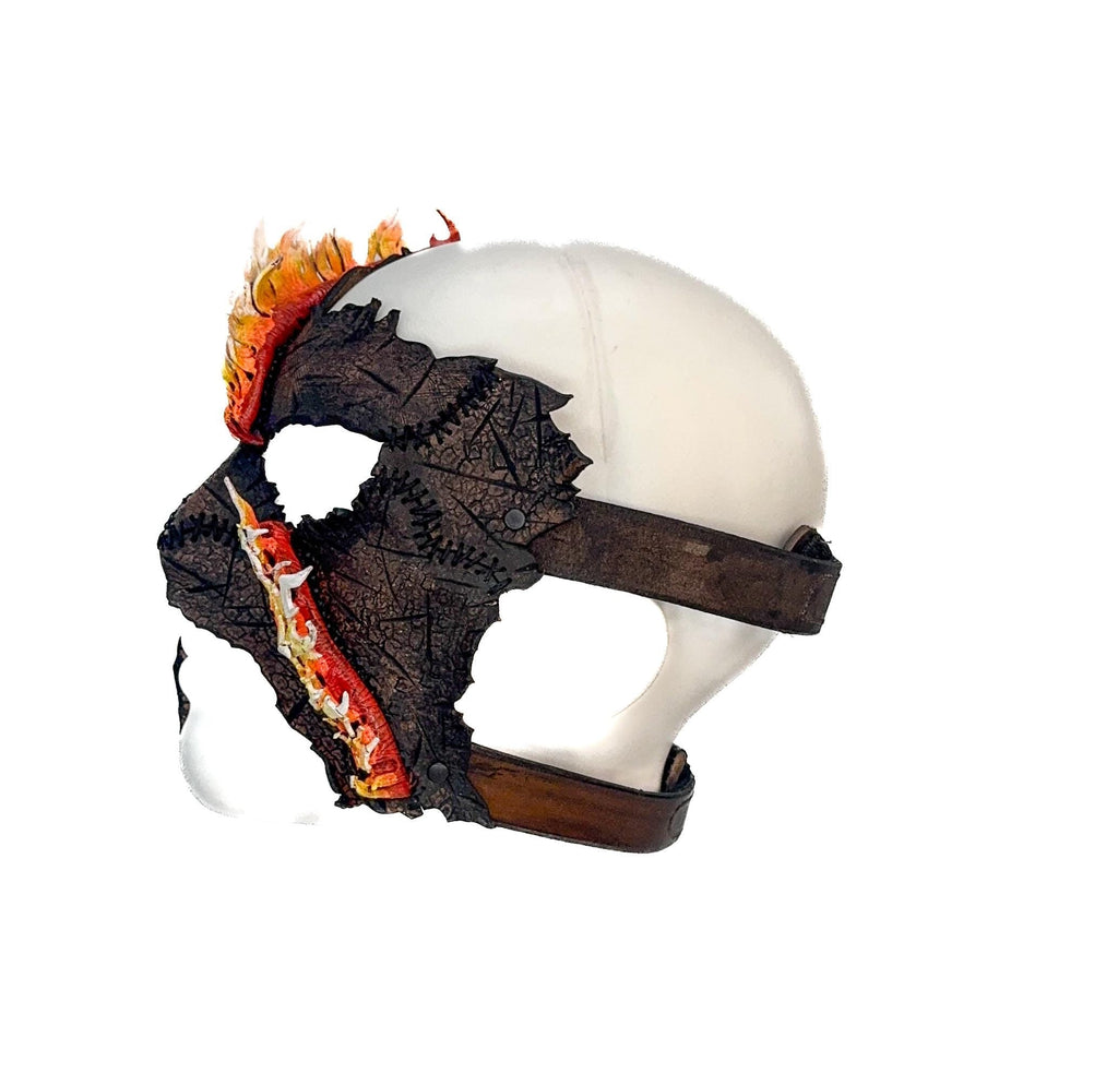 In Flames - Handmade Mask for Halloween, Performance or Cosplay Costume