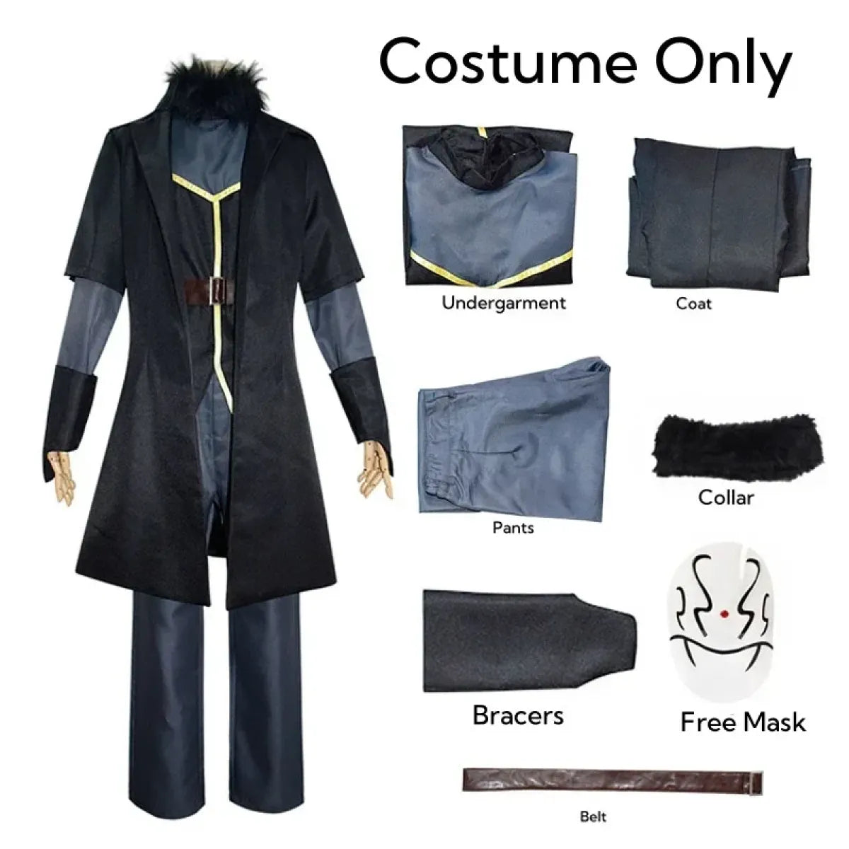 Rimuru Tempest Cosplay Costume – Reincarnated as a Slime Wig & Mask