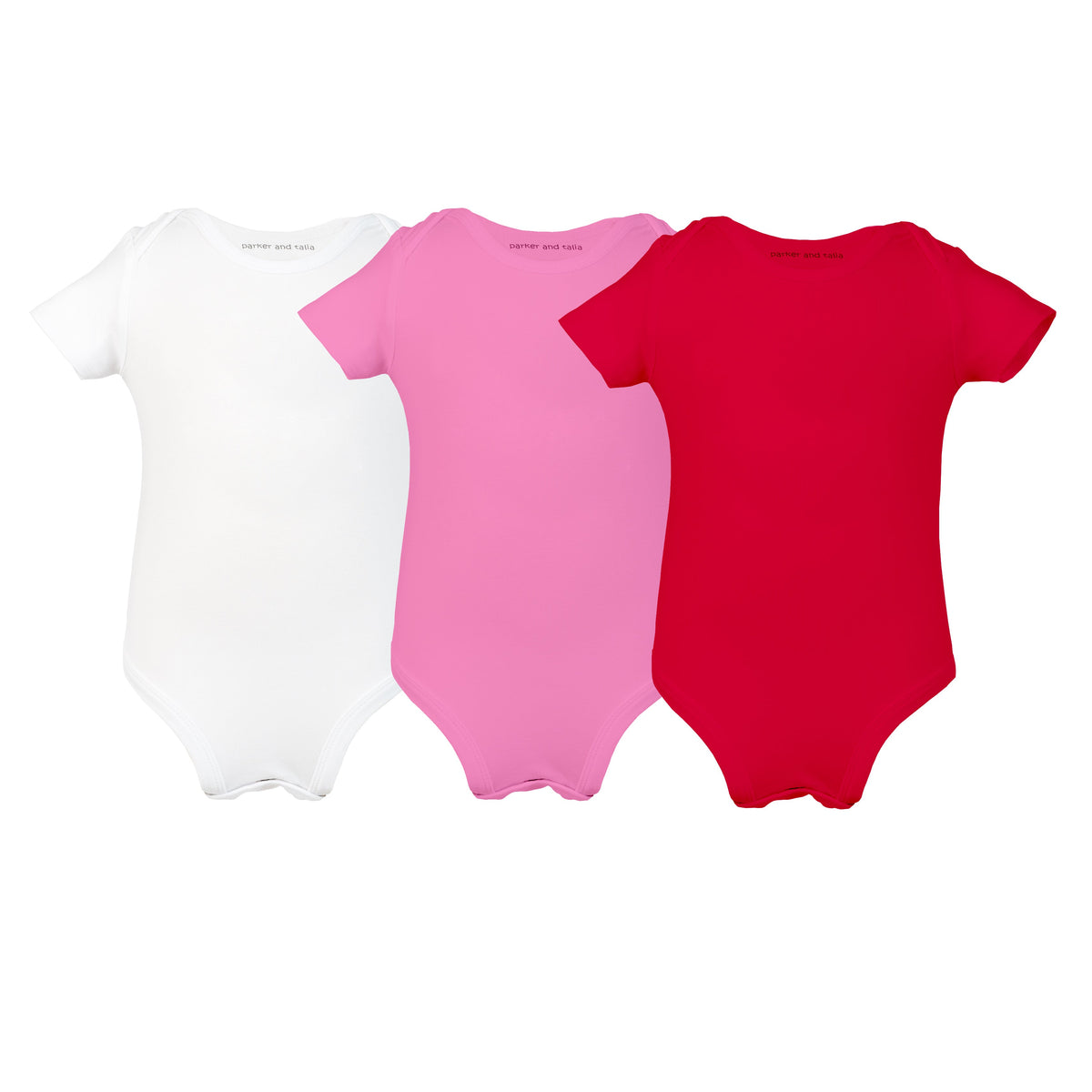 The Three’s Company Onesie Pack- 3 Pack of the softest Bamboo Onesie's