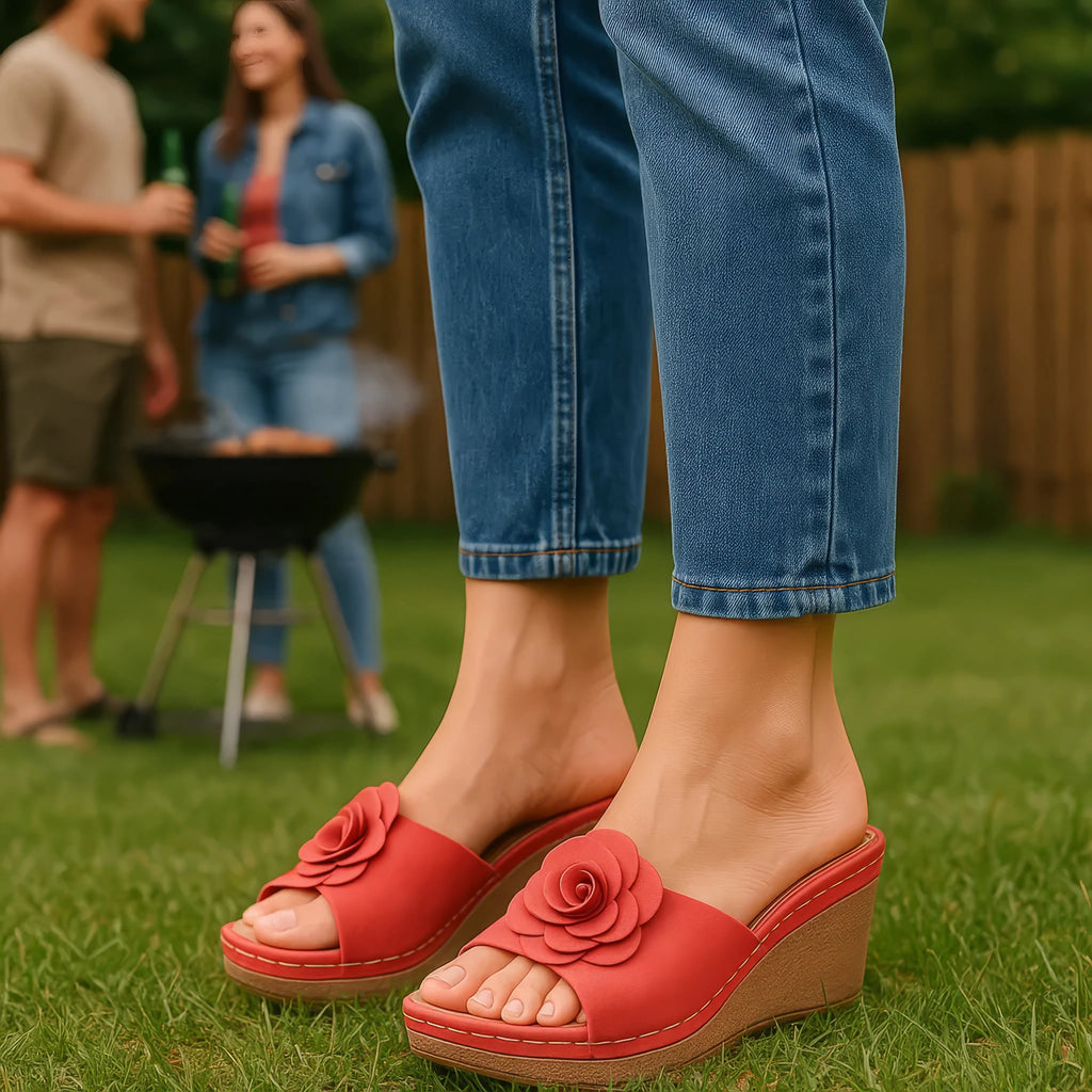 Women's Tokyo Silver Wedge Sandals