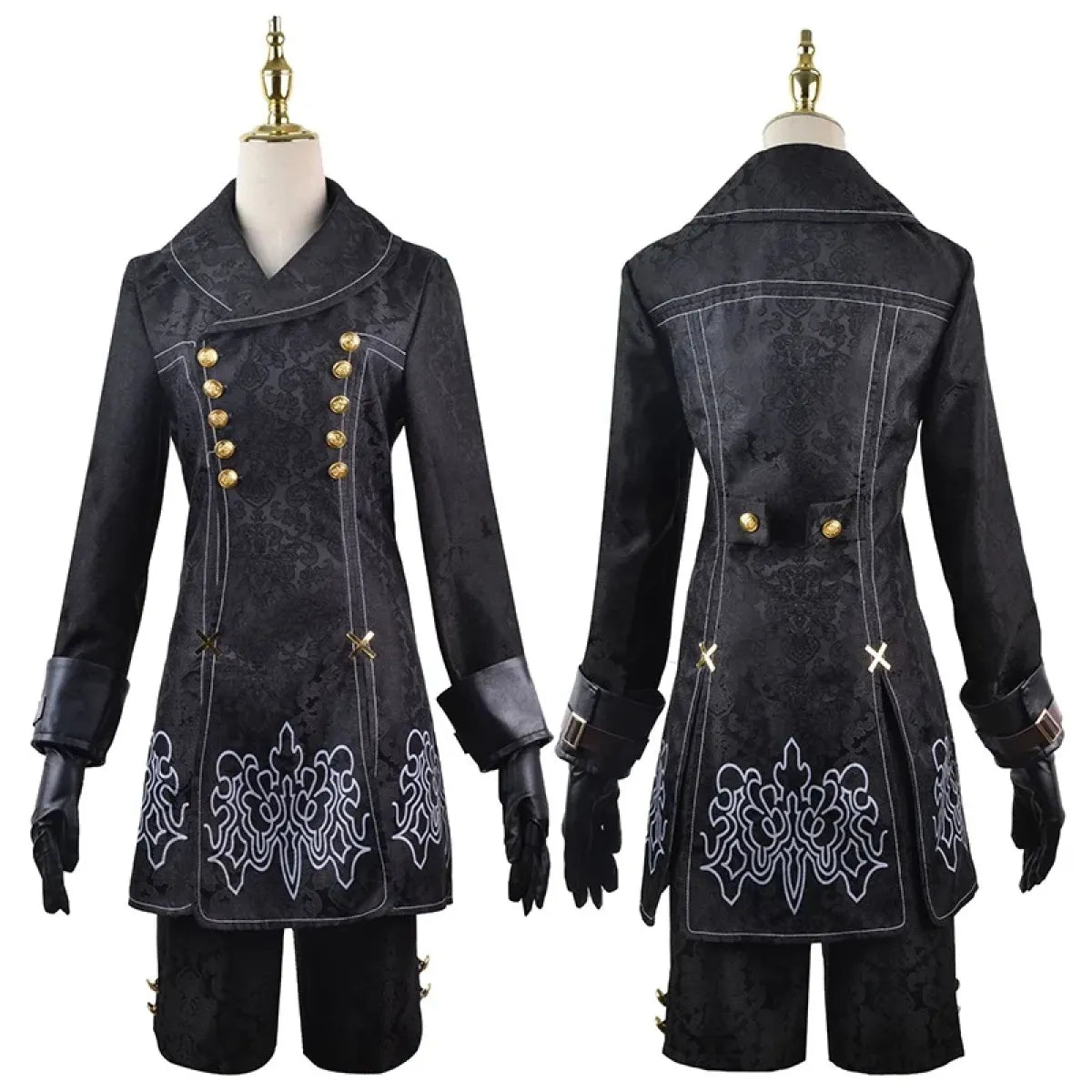 NieR: Automata 9S & 2B Cosplay Costume with Wig and Accessories